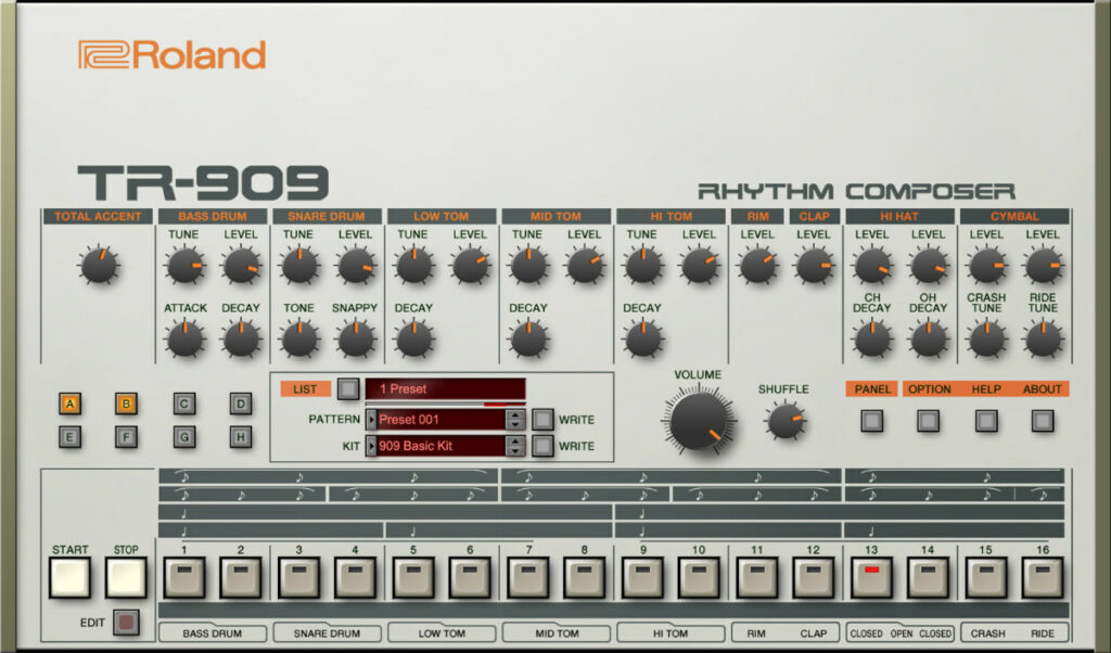 Roland TR-909 VST: 909 Cloud