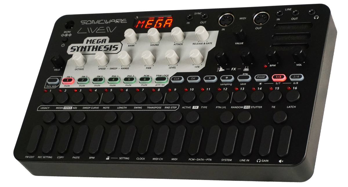 Sonicware LIVEN Mega Synthesis Test Chiptunes Groovebox