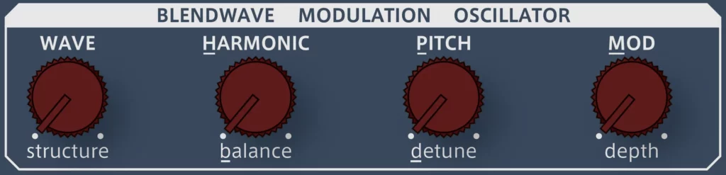 Die wichtigsten Parameter der Wavetable-Synthese im direkten Zugriff