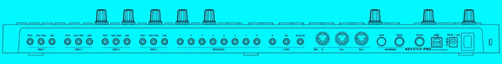 Arturia Keystep Pro Rueckseite