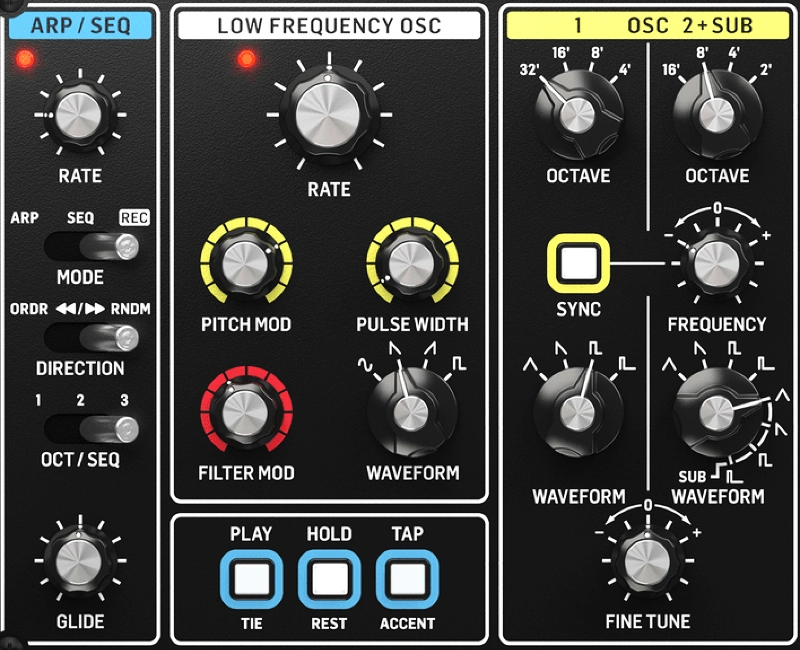 Behringer Model-15 VCOs, Sequencer und LFO