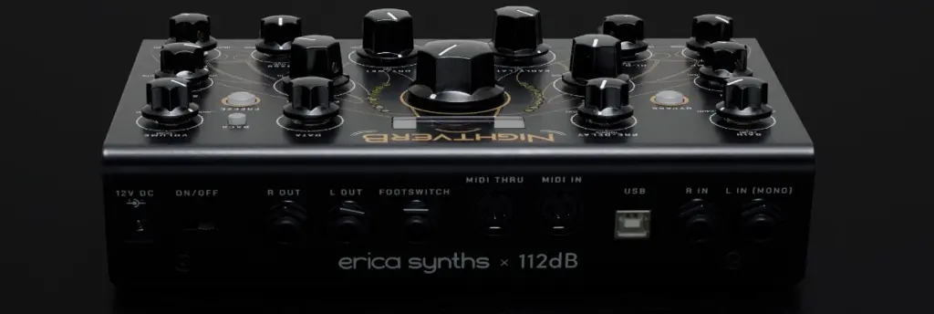 Erica Synths Nightverb Anschlüsse