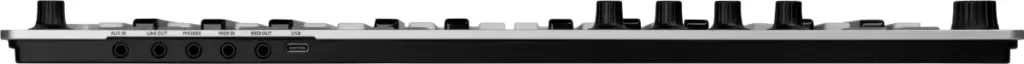 esi Xsynth: Anschlüsse auf der Rückseite