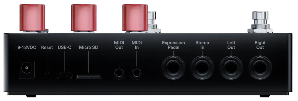 Polyend MESS - Anschlüsse auf der Rückseite