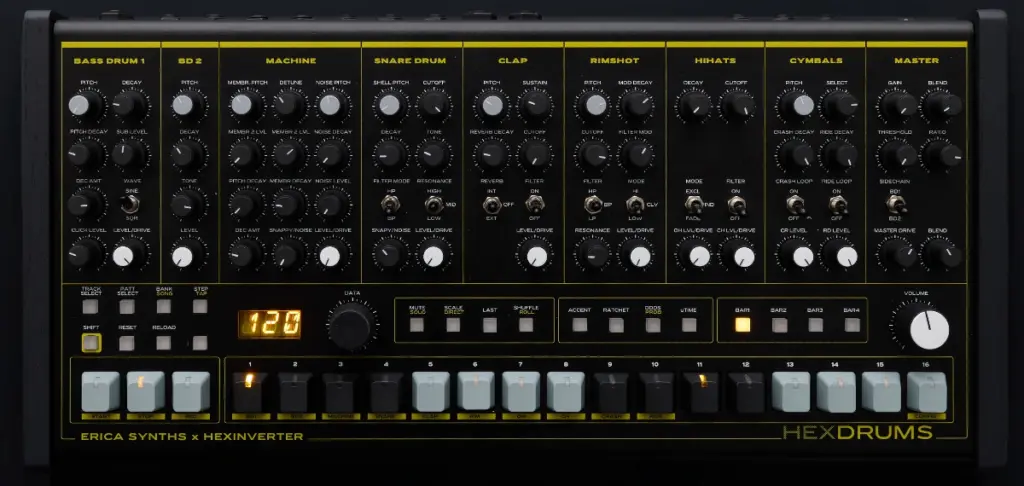 Klassischer Workflow mit modernem Sound: Bei der Hexdrums kann man den Klang "sehen"