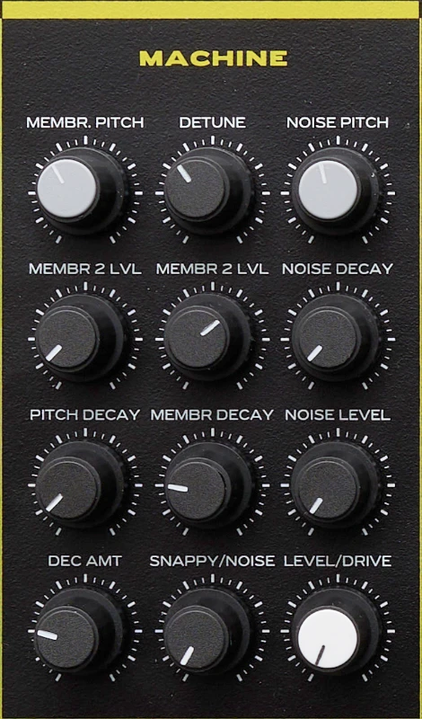 Erica Synths HexDrums: "Machine" ist für Percussion-Instrumente zuständig