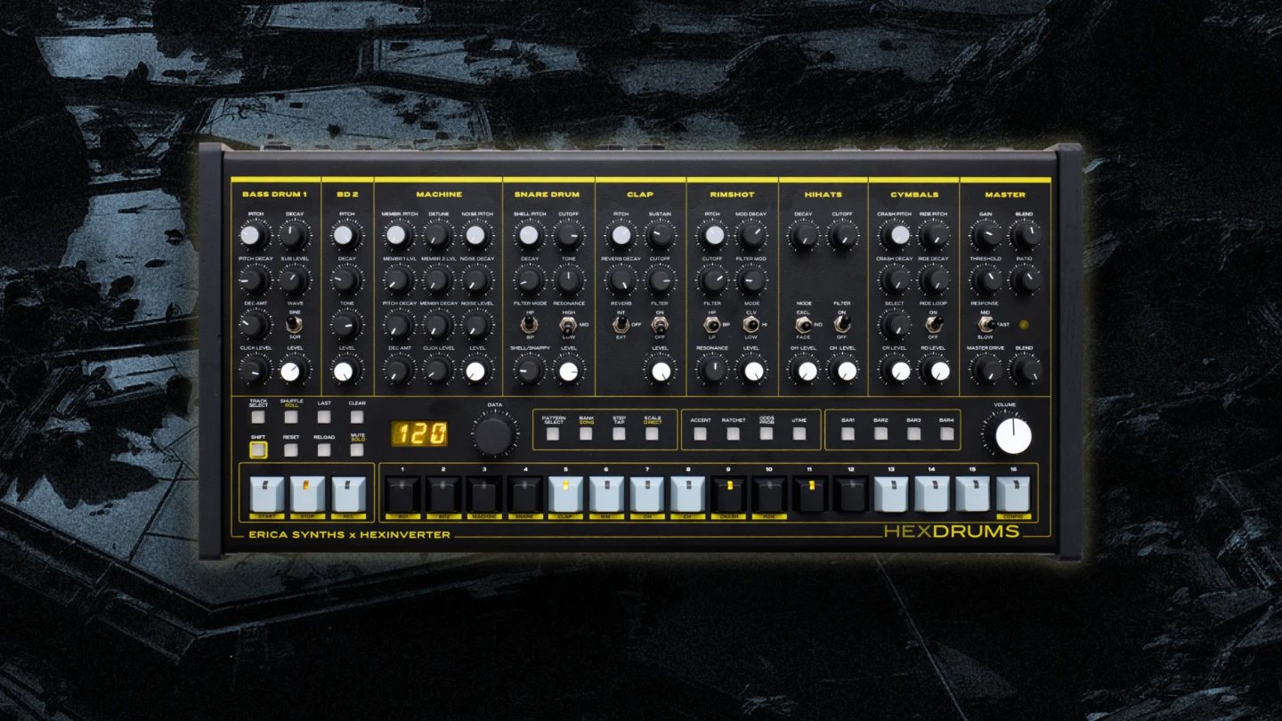 Erica Synths Hexinverter Hexdrums Test